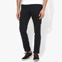 Seasons Black Regular Fit Trouser