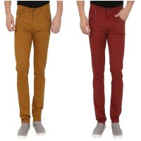 Seasons Stretchable Chinos (Combo Of 2)