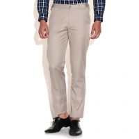 Sports Beige Slim Fit Casual Trousers