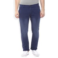 Blue Slim Fit Casuals Chinos