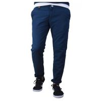 Navy Blue Slim Flat Trouser