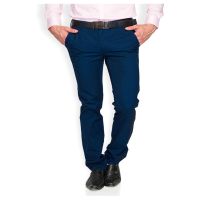 Blue Regular Flat Trouser