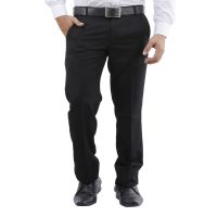 Black Regular Fit Formal Trouser