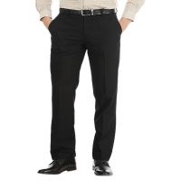 Seasons Black Regular Fit Formal Trouser