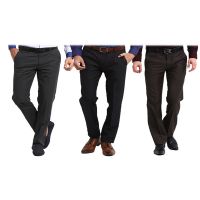 Seasons Black Formal Trouser Pack Of 3