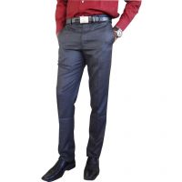 Seasons Black Slim Fit Formal Trouser
