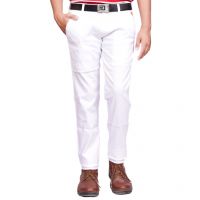 White Regular Fit Trouser 