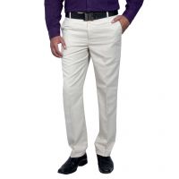 Seasons White Slim Fit Formal Trouser
