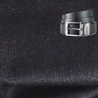 Raymond-Shimmering Black Trouser Fabric Free Belt 