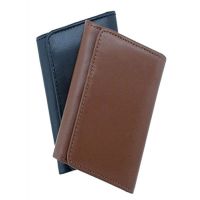 Black/Brown Leather Wallet Pk of 2 By Ezen 