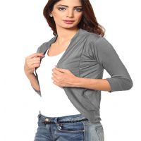 Grey Softwear Plain Shrug
