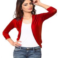 Red Softwear Plain Shrug