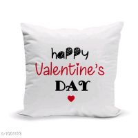 Myhra Valentines Special Satin Printed Cushion Covers 