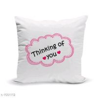 Myhra Valentines Special Satin Printed Cushion Covers 