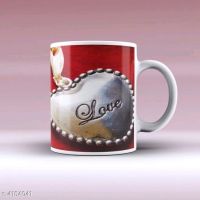 Stylish Love Printed Ceramic Mugs  