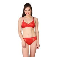 Gorgeous Soft Red Bra Panty Set