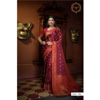 Vani Silk Zari Red Women Saree