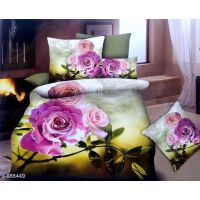 Classio Fashionable Glace Cotton Double Bedsheets