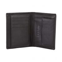 Seasons Black Leather Formal Wallet For Men