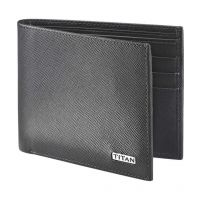 Seasons Black Bifold Leather Formal Wallet 