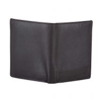 Seasons  Black Leather Formal Wallet For Men