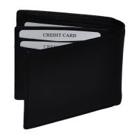 Seasons Designs Black Leather Formal Wallet