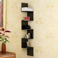 Attractive Rack 5 Antique MDF Wall Shelves