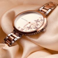 Classy Women Rose Gold-Toned Dial Watch 