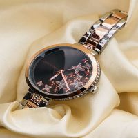 Luxury Women Rose Gold-Toned Dial Watch