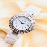 Seasons Women's Silver-Toned Dial Watch