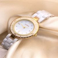 Luxury Women's Rose Gold-Toned Dial Watch