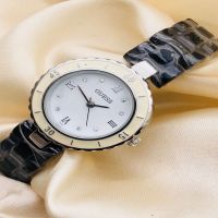 Luxury Women's Silver-Toned Dial Watch