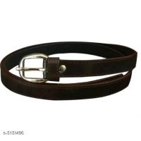 Classy Black Leather Women Belt