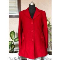 Elegant Red Women Blazers & Coats