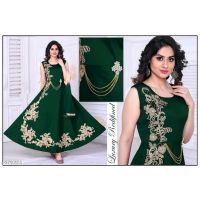 Designer Attractive Soft Taffeta Silk Women Gowns