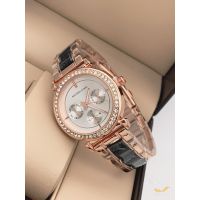 Seasons Luxury Black Gold Women Watch