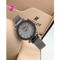 Luxury Grey Women Magnet Belt Watch 