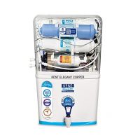 KENT Elegant Copper 8 L RO + UV + UF + TDS Control + UV in Tank + Copper Water Purifier  (White)