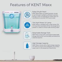 KENT MAXX (11013) 7 L UV + UF Water Purifier  (White & Blue)