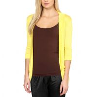 Stylish Plain Yellow Shrug