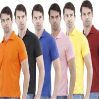 Season Solid Men's Polo Neck Multicolor T-Shirt