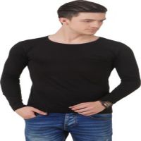 Season Men's Scoop Neck Black T-Shirt