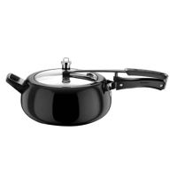 Hawkins Contura Black 5 Ltr Hard Anodised Pressure Cooker With Stainless Steel Lid
