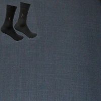 Raymond Men Trouser Fabric Blue Free Socks