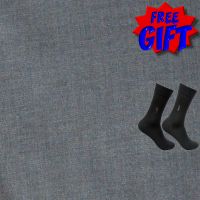 Raymond Men Suit Fabric Grey Free Socks