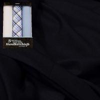 Raymond Men Trouser Fabric Blue Free Handkerchief
