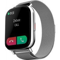 Zebronics ZEB-FIT7220CH Bluetooth Smart Watch Metallic Silver